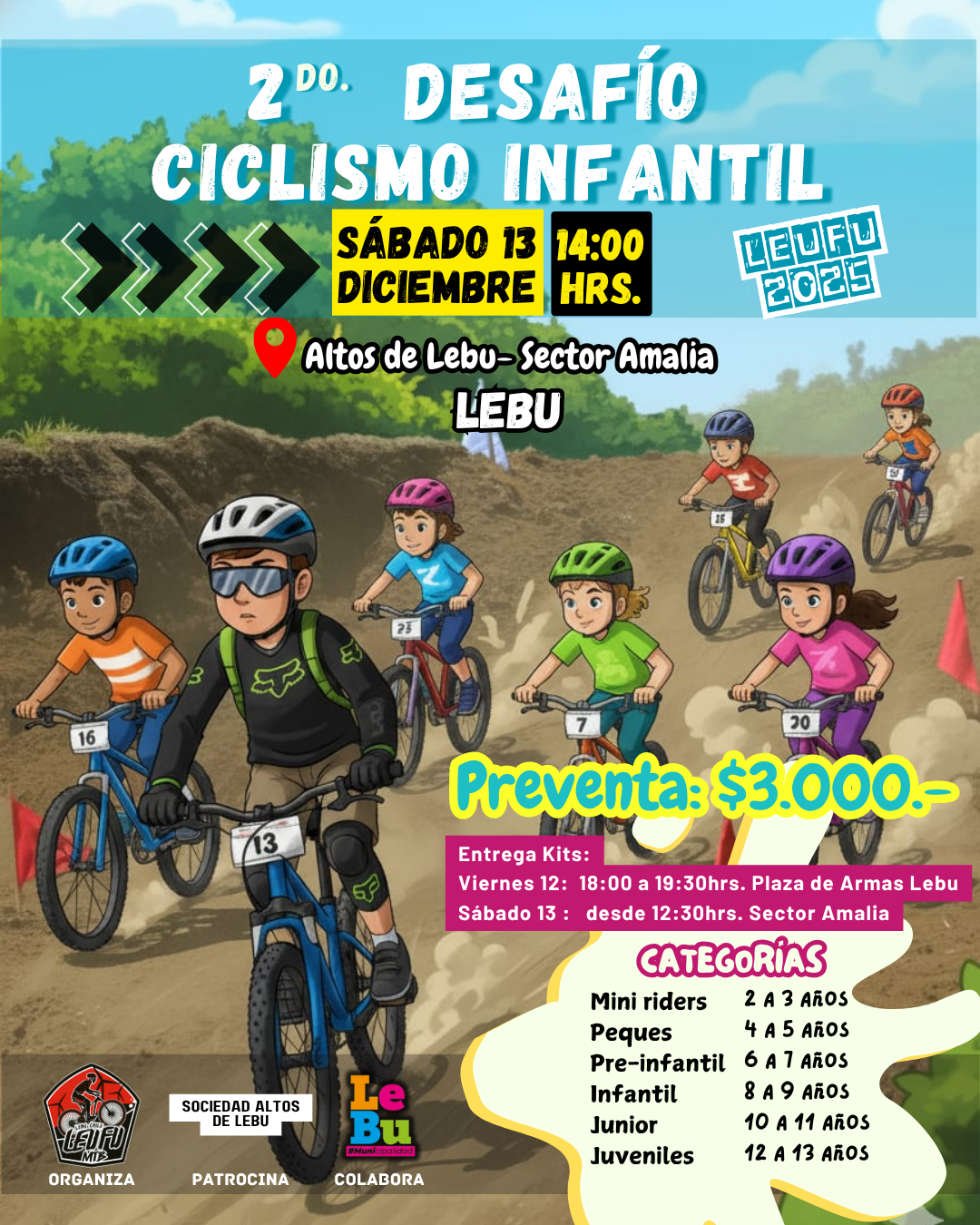2do Desafío Ciclismo Infantil Leufu 2025